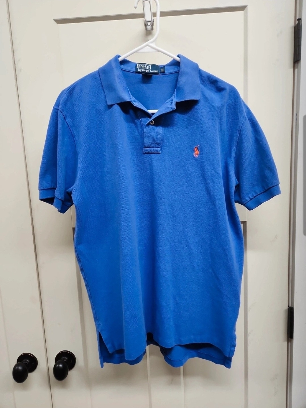 Ralph Lauren Men’s Bright Blue Polo with Red Pony